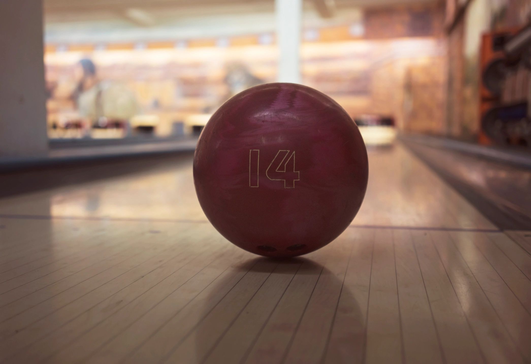 Bowling balls arranged together